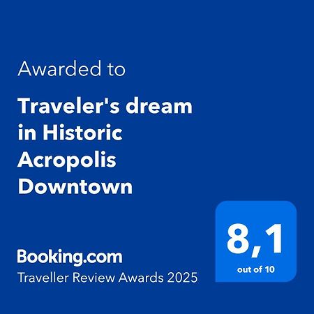 Apartamento Traveler'S Dream In Historic Acropolis Downtown Atenas Exterior foto